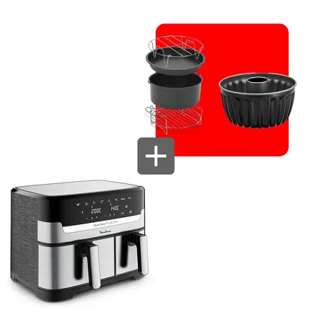 Web Pack-Air Fryer Dual Easy Fry & Grill 8.3 L e seus acessórios
