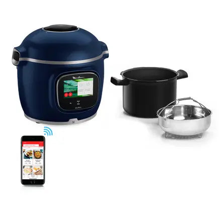 Multicooker Moulinex Cookeo Touch Pro, balança integrada, ligada