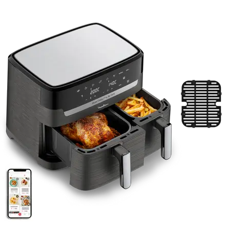 FRITADEIRA DUPLA FÁCIL DE FRITAR E GRELHAR 8.3 L