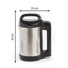 Minha sopa diária, liquidificador aquecido, 3 Programas, 1,2 L, Preto